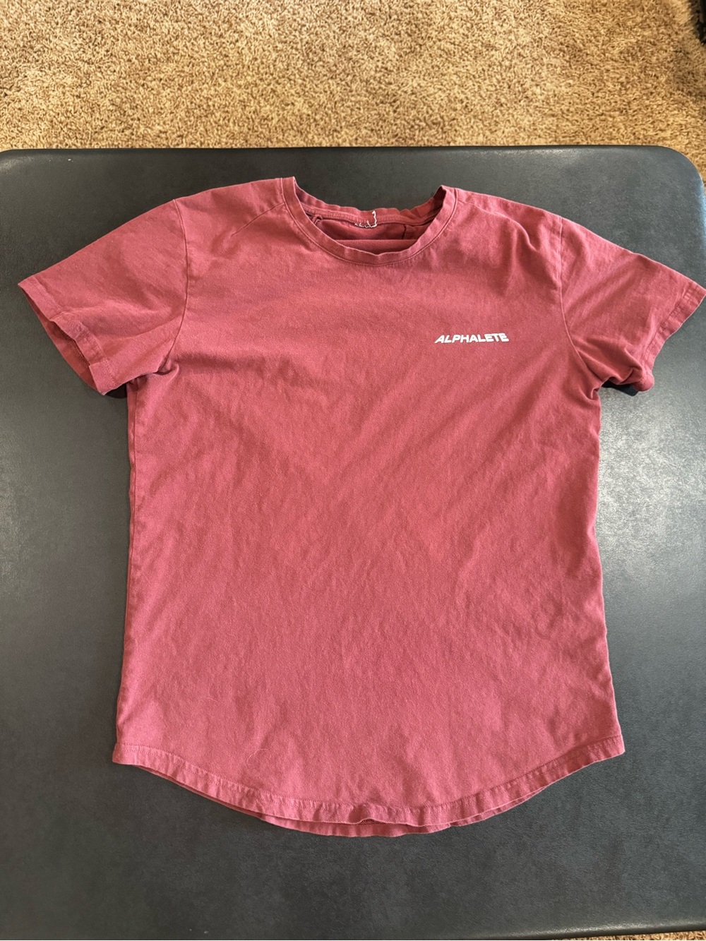 Alphalete Men's L Rhapsody Short Sleeve Crew Tee — Red
